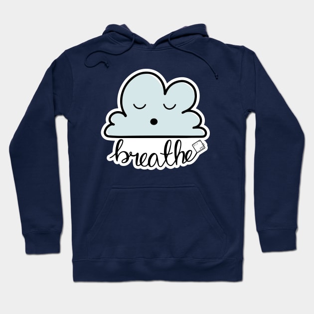 Breathe Kawaii Cloud Design Hoodie by Disocodesigns